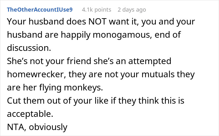 Woman Accused Of Being Selfish By Refusing To Share Her Husband Of 5 Years With Her Friend Woman Accused Of Being Selfish By Refusing To Share Her Husband Of 5 Years With Her Friend
