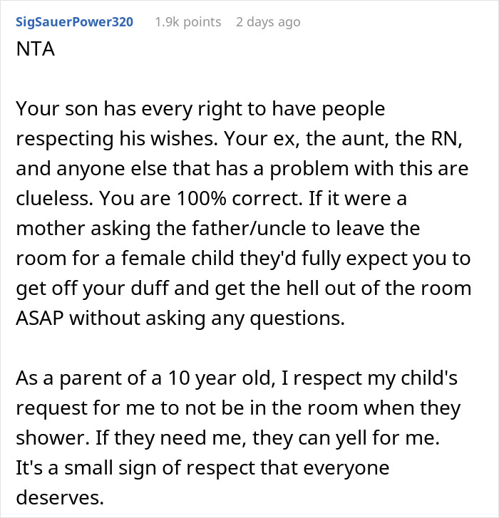 Man Tells Everyone To Leave So 9YO Son Could Dress Up, Gets Called Out By Nurse And Ex-Wife Man Tells Everyone To Leave So 9YO Son Could Dress Up, Gets Called Out By Nurse And Ex-Wife
