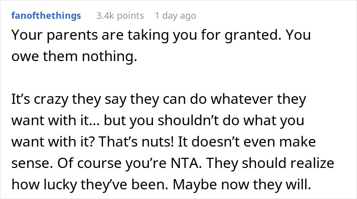 Parents Try To Help "Useless" Son At Their Expense, Brother Refuses To Be A Part Of It Parents Try To Help "Useless" Son At Their Expense, Brother Refuses To Be A Part Of It