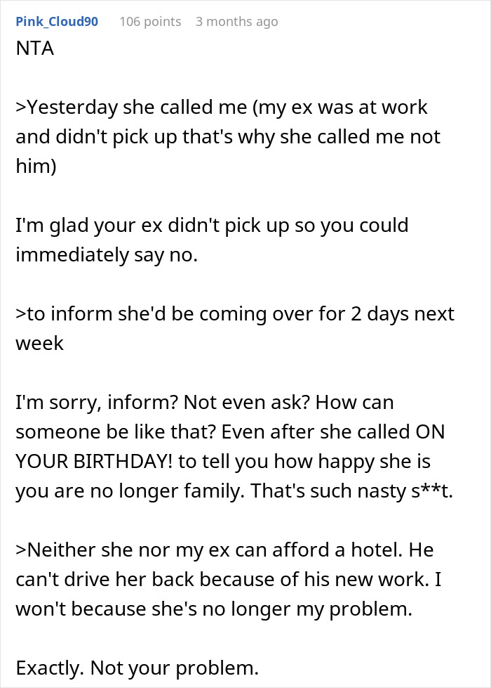 Woman Finally Is Free From Nasty MIL, Drama Ensues After She Refuses To Let Her Stay The Night Woman Finally Is Free From Nasty MIL, Drama Ensues After She Refuses To Let Her Stay The Night