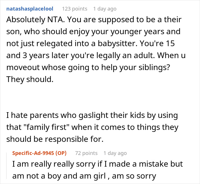 "AITA For Telling My Parents They Should Have Thought Twice Before Having More Kids?" "AITA For Telling My Parents They Should Have Thought Twice Before Having More Kids?"