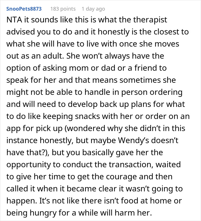 Dad Takes Hungry 15YO To Fast Food Place, Tells Her To Order Her Food, She Can’t Do It Dad Takes Hungry 15YO To Fast Food Place, Tells Her To Order Her Food, She Can’t Do It