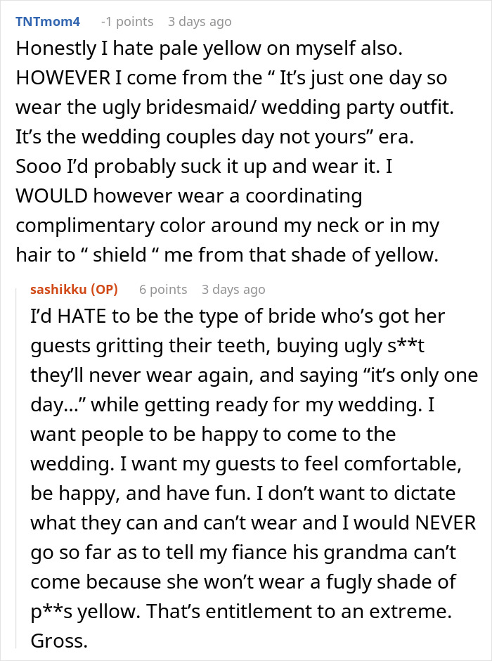&ldquo;Don&rsquo;t Like Yellow, Sorry&rdquo;: Grandma Pushes Bridezilla Past Her Limit By Refusing Dress Code