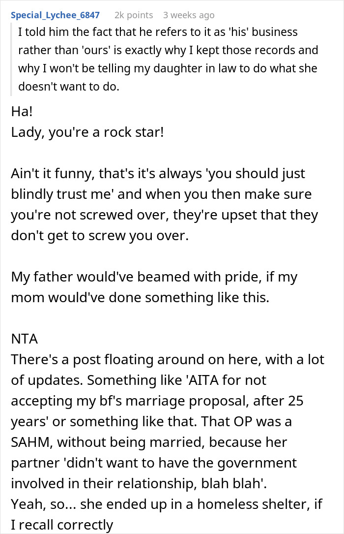 Man Asks Mom To Convince His Wife To Be A &ldquo;Trad Wife&rdquo;, She Reveals She Always Had An &ldquo;Escape Plan&rdquo;