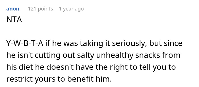 Woman Refuses To Cut Salt From Meals Completely Because Of BF&rsquo;s Blood Pressure, He Turns &ldquo;Salty&rdquo;