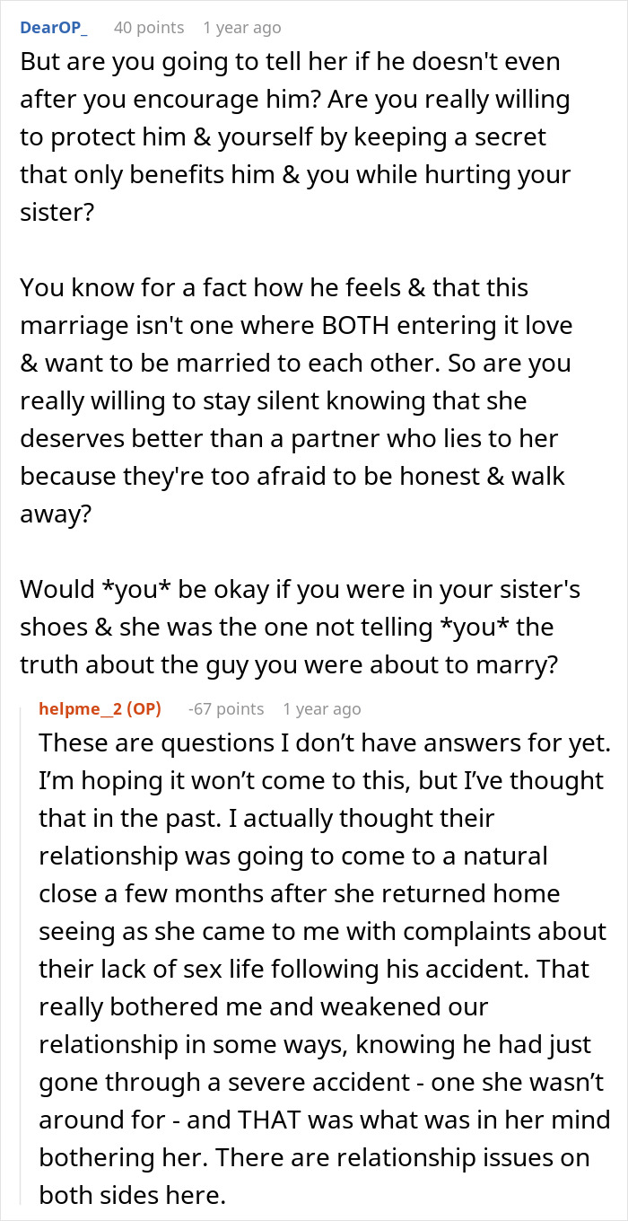 Man Wonders If He Should Confess The Reason He Won&rsquo;t Attend Sister&rsquo;s Bridal Party