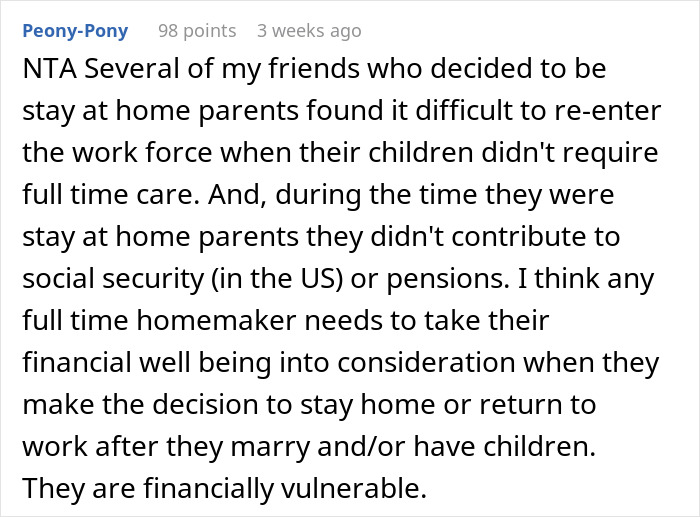 Man Asks Mom To Convince His Wife To Be A &ldquo;Trad Wife&rdquo;, She Reveals She Always Had An &ldquo;Escape Plan&rdquo;