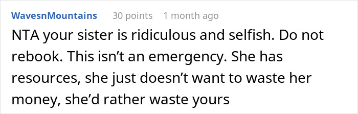 Sister Shocked When Woman Refuses To Cancel Fully Paid Vacation To Babysit Last-Minute Sister Shocked When Woman Refuses To Cancel Fully Paid Vacation To Babysit Last-Minute
