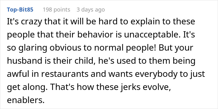 MIL&rsquo;s Fat Shaming Costs Her Dining Privileges With Son And Daughter-In-Law Due To Her Behavior