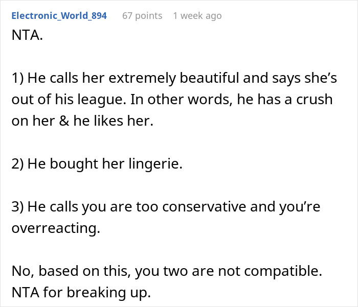 Woman Is Told She&rsquo;s &ldquo;Overreacting And Conservative&rdquo; After Her Reaction To Lingerie Prank