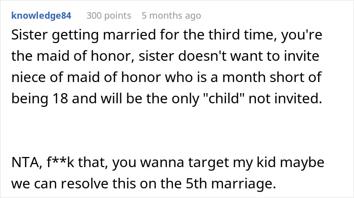 Woman Accused Of Throwing A Tantrum After Boycotting Sister’s Wedding Because Of Her Dumb New Rule Woman Accused Of Throwing A Tantrum After Boycotting Sister’s Wedding Because Of Her Dumb New Rule