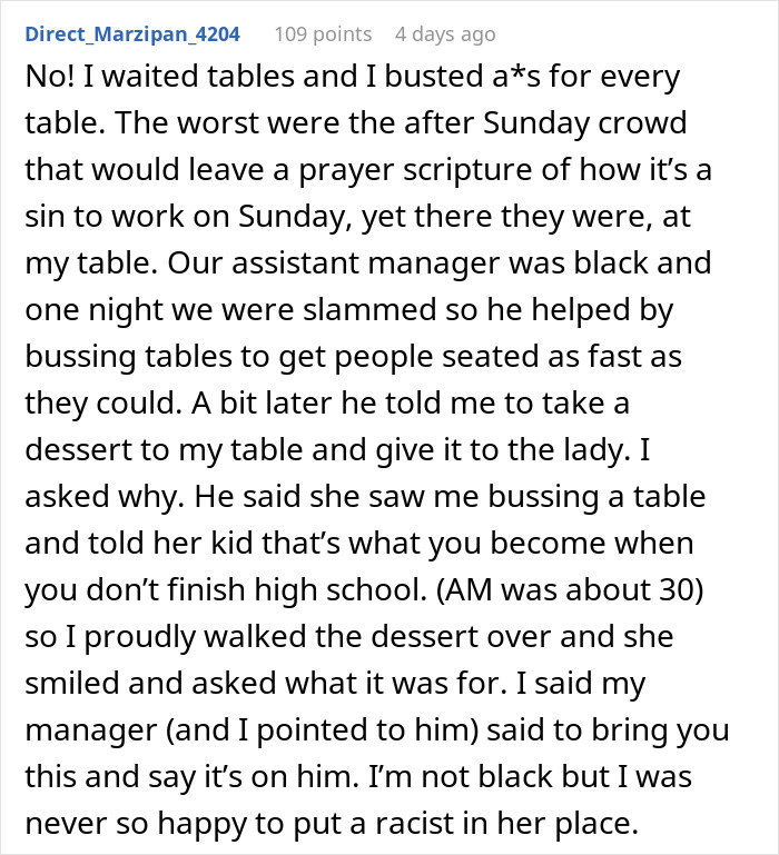 Restaurant Customer Leaves Zero Tip After Accidentally Overhearing What Waitress Said About Her