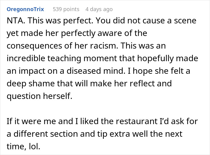 Restaurant Customer Leaves Zero Tip After Accidentally Overhearing What Waitress Said About Her