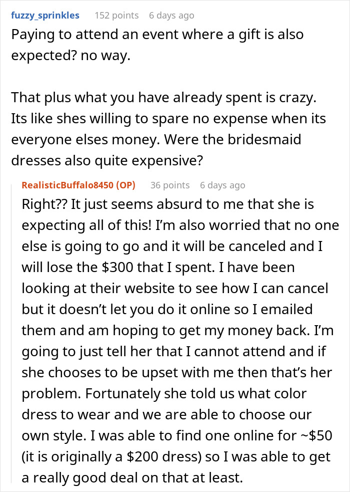 “How Tacky”: Woman Refuses To Attend Cousin’s Bridal Shower After Seeing $300 Entrance Fee “How Tacky”: Woman Refuses To Attend Cousin’s Bridal Shower After Seeing $300 Entrance Fee