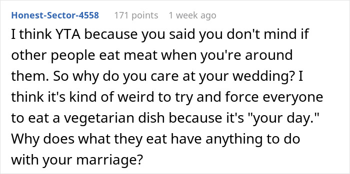 &ldquo;Disrespectful&rdquo;: Couple Called Out For Their Vegetarian Wedding Menu, Ask Who&rsquo;s In The Wrong