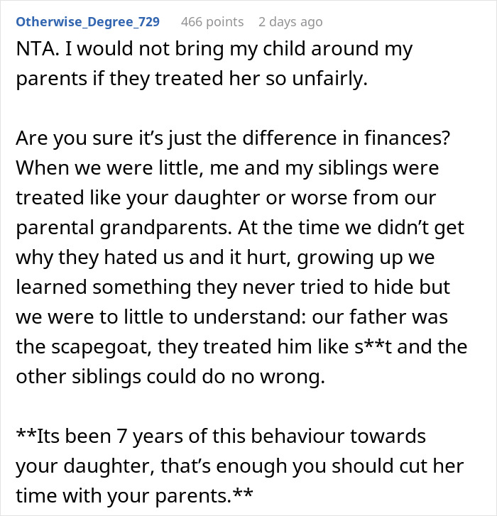 Grandparents Favor Other Grandkids, Furious To Learn 7YO Favors Other Grandparents Too Grandparents Favor Other Grandkids, Furious To Learn 7YO Favors Other Grandparents Too