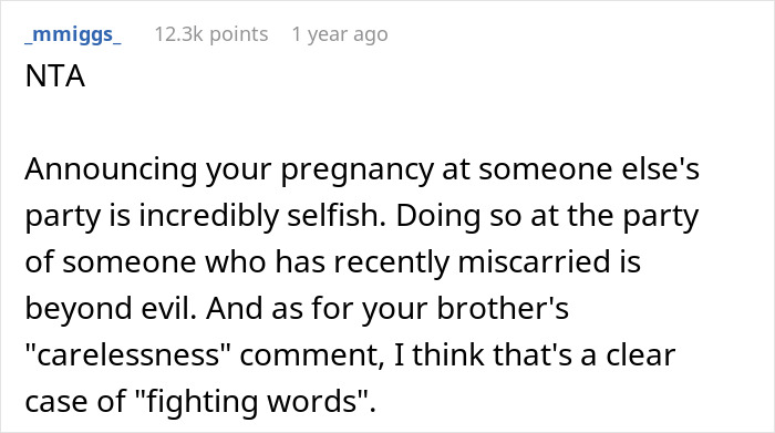"AITA For Asking All The Guests To Leave After My Brother And SIL's Pregnancy Announcement?"
