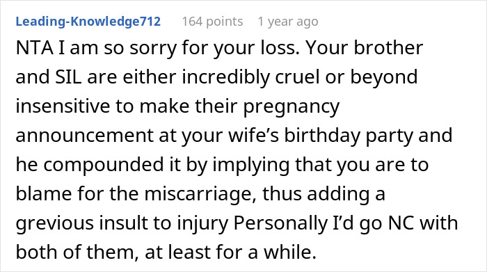 "AITA For Asking All The Guests To Leave After My Brother And SIL's Pregnancy Announcement?"