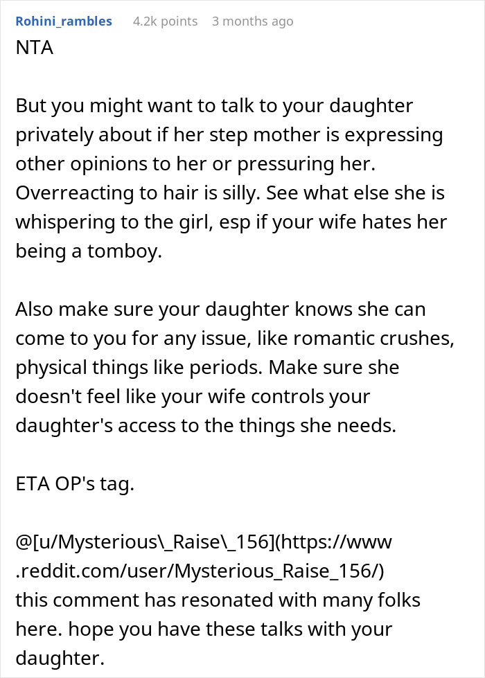 Woman Inconsolable When Step Daughter Cuts Her Hair Really Short, Husband Tells Her Enough Is Enough