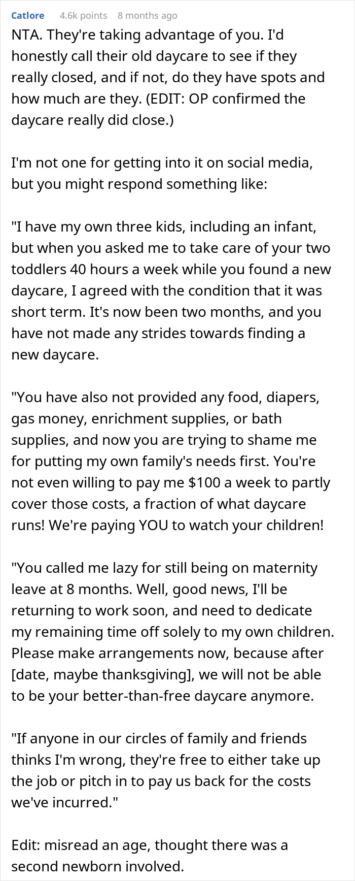 Woman Feels Taken Advantage Of By Brother, Offers A Compromise And Gets An Unexpectedly Negative Reaction