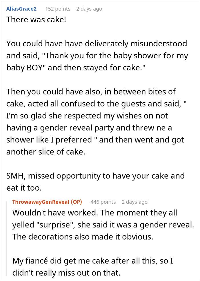 Pregnant Woman 'Spoils' Gender Reveal Party For Guests After Stepmom Throws It Against Her Will Pregnant Woman 'Spoils' Gender Reveal Party For Guests After Stepmom Throws It Against Her Will