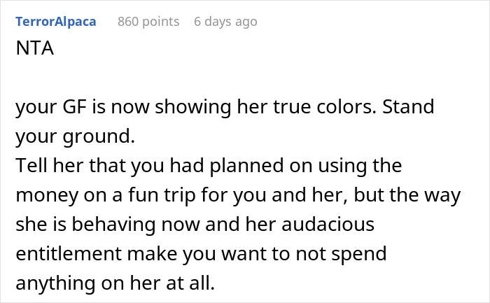 Man Is Called A Jerk For Not Wanting To Spend His Bet Winnings On A Trip That Doesn&rsquo;t Involve Him