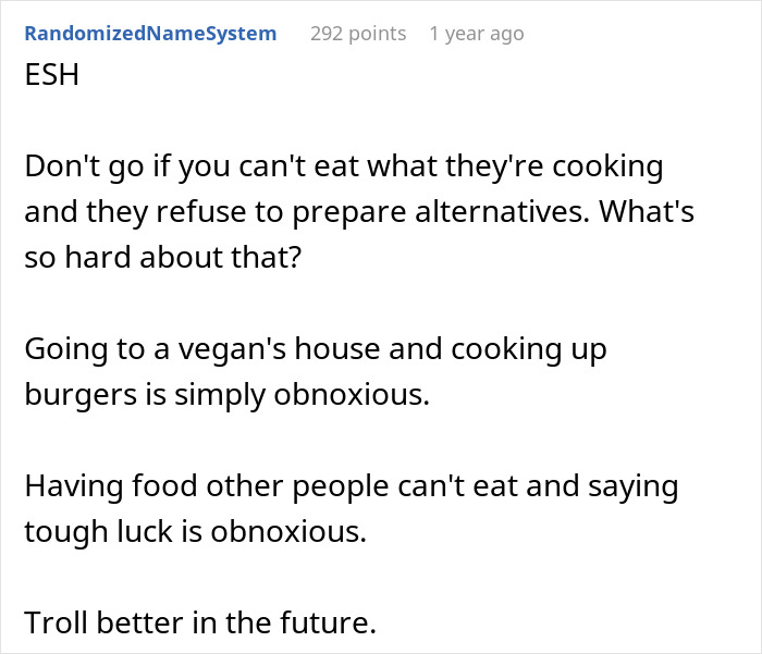Allergic Person Receives Menu For Upcoming In-Law Dinner Party, Takes It As An Insult