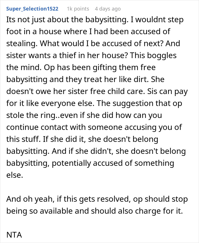Woman Threatens To Call The Police On &lsquo;Thief&rsquo; Sister, Then Begs Her To Babysit