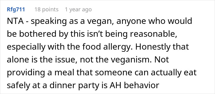 Allergic Person Receives Menu For Upcoming In-Law Dinner Party, Takes It As An Insult