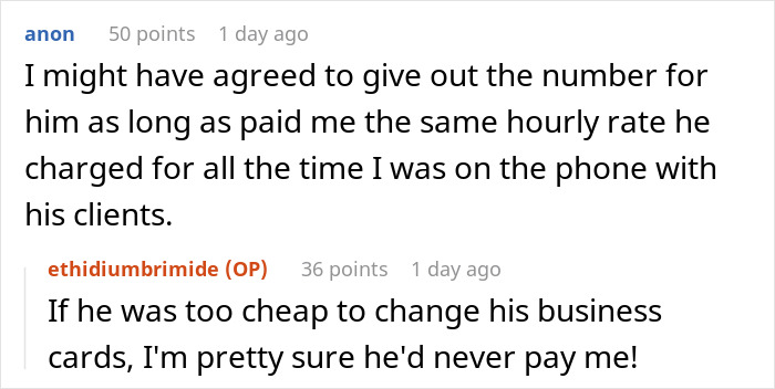 Person Sick Of Numerous Wrong Calls Due To Lawyer’s Business Card Typo, Takes Petty Revenge Person Sick Of Numerous Wrong Calls Due To Lawyer’s Business Card Typo, Takes Petty Revenge