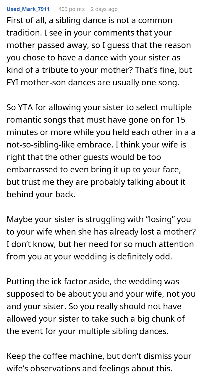Man Brushes Off Wife&rsquo;s Concern About His Relationship With His Sister, People Have Their Doubts