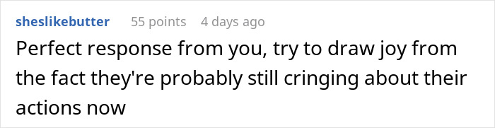 "Comment on periodontist and tattooed woman sedation request, applauding a perfect response to cringeworthy actions.