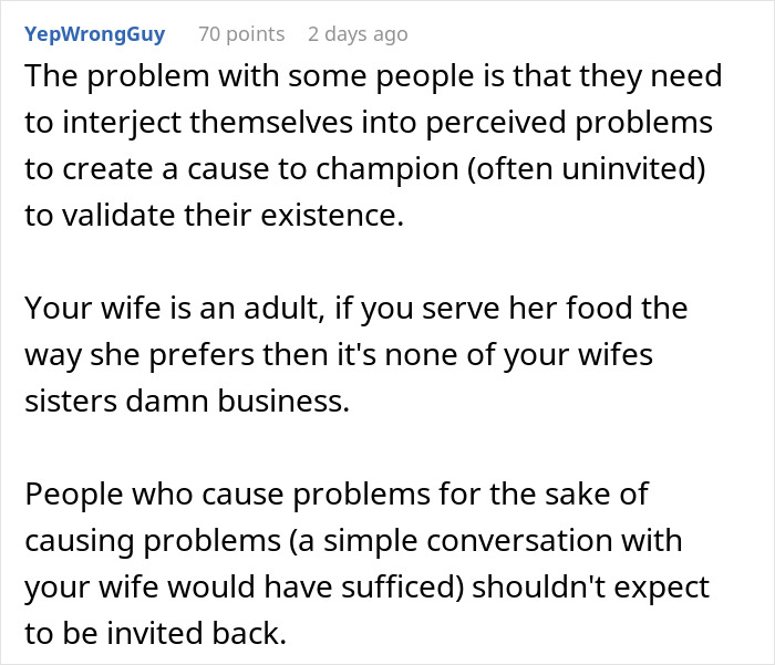 &ldquo;AITAH For Serving My Wife Less Food Than Me And Our Guests?&rdquo;