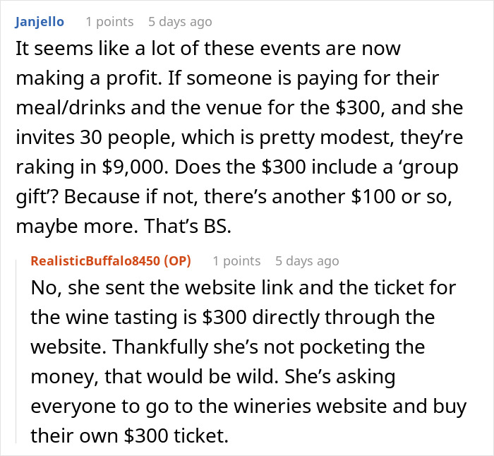 “How Tacky”: Woman Refuses To Attend Cousin’s Bridal Shower After Seeing $300 Entrance Fee “How Tacky”: Woman Refuses To Attend Cousin’s Bridal Shower After Seeing $300 Entrance Fee