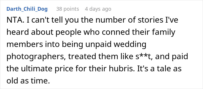 Rude Wedding Guests Complain About Terrible Pics Of Them, Get Shown Exactly Why That Happened