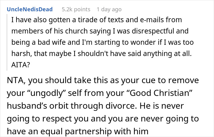 Woman Agrees To Convert If Husband Agrees To Actually Be A Good Christian, Triggers Him