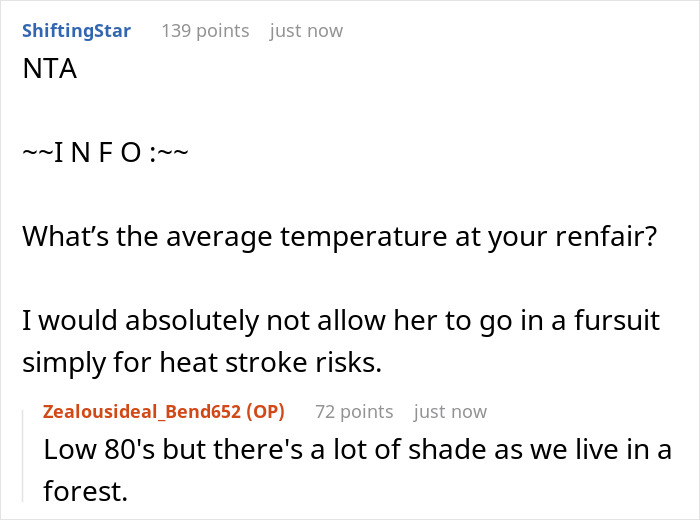 25YO Refuses To Take 12YO Sister To Renaissance Fair Because She Insists On Wearing Furry Outfit 25YO Refuses To Take 12YO Sister To Renaissance Fair Because She Insists On Wearing Furry Outfit