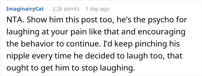 Nursing Mother Snaps After Husband Keeps Laughing At Her Pain, Pinches His Nipple Extremely Hard