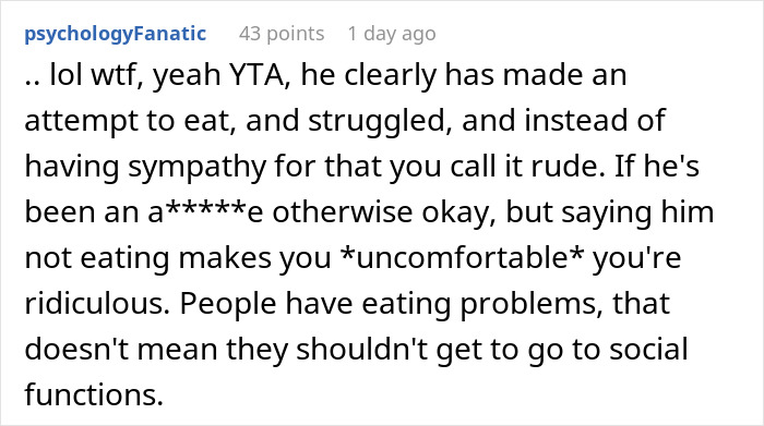 &ldquo;AITA If I Asked My Daughter&rsquo;s Deipnophobic Boyfriend Not To Come Over When We Are Eating?&rdquo;