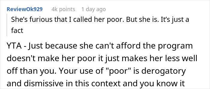 Woman Calls Friend Poor After She Remarks On Laundry Program Being A Waste Of Money, Enrages Her Woman Calls Friend Poor After She Remarks On Laundry Program Being A Waste Of Money, Enrages Her