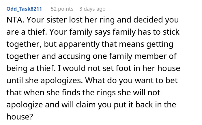 Woman Threatens To Call The Police On &lsquo;Thief&rsquo; Sister, Then Begs Her To Babysit