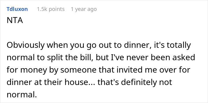 Unexpected Dinner Party Charge Leaves Guests Outraged: &ldquo;I Didn&rsquo;t Do This For Free&rdquo;