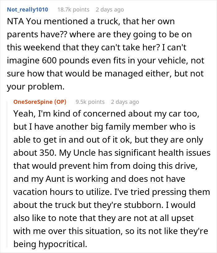 “Am I The Jerk For Refusing To Push My Obese Cousin Around In A Wheelchair For A Day?” “Am I The Jerk For Refusing To Push My Obese Cousin Around In A Wheelchair For A Day?”