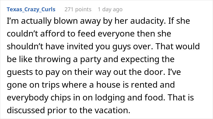Person Travels 6 Hours, Gets Groceries For Weekend Stay At Sister's Home, She Charges Them $250 Person Travels 6 Hours, Gets Groceries For Weekend Stay At Sister's Home, She Charges Them $250