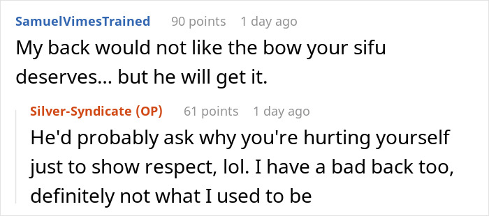 Internet Is Loving This Supportive Kung Fu Teacher&rsquo;s Malicious Compliance To A Sexist Client