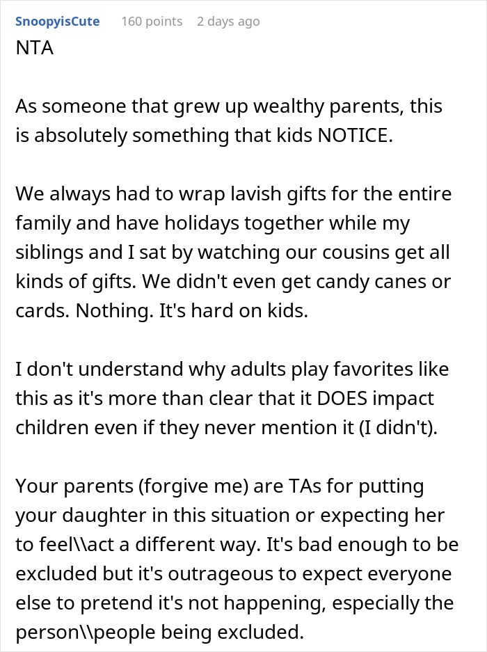 Grandparents Favor Other Grandkids, Furious To Learn 7YO Favors Other Grandparents Too Grandparents Favor Other Grandkids, Furious To Learn 7YO Favors Other Grandparents Too