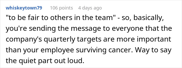Boss Puts Woman On Performance Review For Beating Cancer, It Majorly Backfires