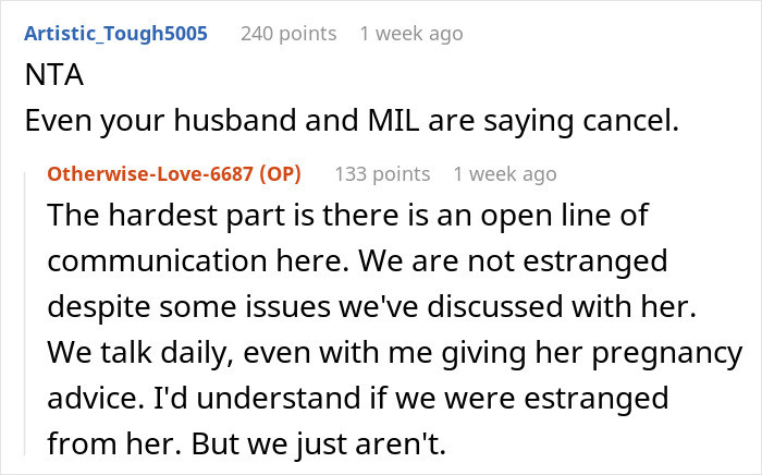 Mom-To-Be Doesn't See A Big Deal In Not Inviting Dad To Wedding, Stepmom Cancels Baby Shower