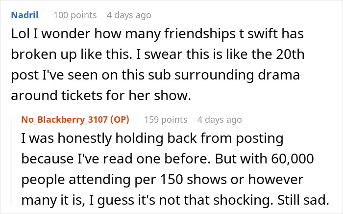 Woman Finds Out Friend Gave Her Ticket Concert Away, Kicks Her Out From Brunch and Upcoming Party