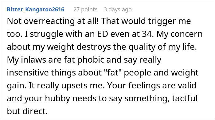 MIL&rsquo;s Fat Shaming Costs Her Dining Privileges With Son And Daughter-In-Law Due To Her Behavior